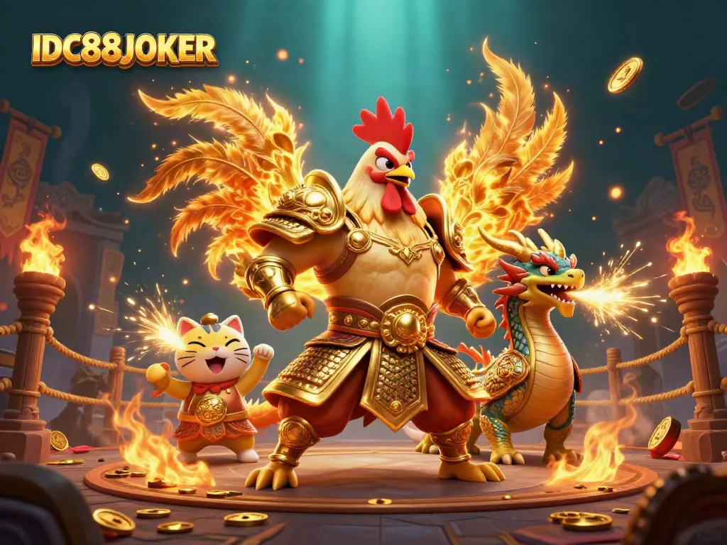 Engage in the thrilling world of IDC88JOKER with golden rewards and fierce warriors.