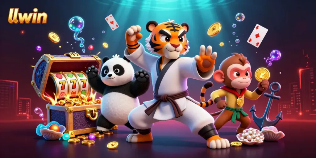 Engage in thrilling gameplay with LLWIN's vibrant online casino experience, featuring dynamic game elements.
